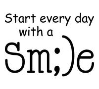 Sticker Start with a smile