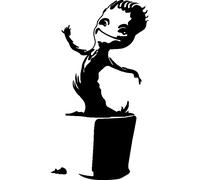Sticker statuette comique