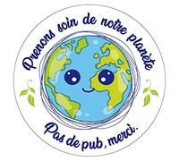 Sticker Stop Pub Kawai - lot de 2 stickers