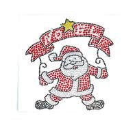 Sticker strass Père Noël 14x12,5cm