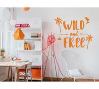 Sticker Summer Wild and Free - Nombreuses tailles et couleurs disponibles