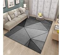 Sticker Superb. Zone Tapis 120 * 160 cm Grande Taille Salon Tapis Géométrique Triangle Motif Carré Gris Bleu Beige Décor À La Maison Tapis De Sol Tapis Ramper pour Enfants Gaming (Multi 07)