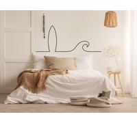 Sticker Surf vague Trait - Nombreuses tailles et couleurs disponibles