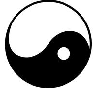 Sticker Symbole ying-yang