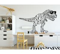 Sticker T-Rex Gémoétrique Fun - Nombreuses tailles et couleurs disponibles