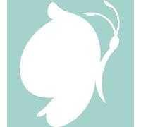 Sticker tableau blanc Caricature papillon