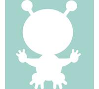 Sticker tableau blanc Design Extraterrestre