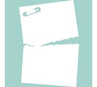 Sticker tableau blanc Epingle et papier déchiré