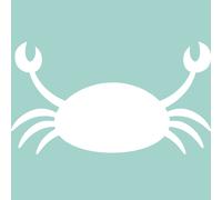 Sticker tableau blanc Silhouette crabe