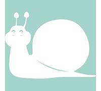 Sticker tableau blanc Silhouette escargot