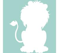 Sticker tableau blanc Silhouette lion