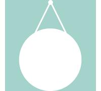 Sticker tableau blanc Sphère pendu