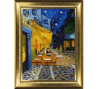 Sticker tableau Van Gogh - Café terrasse la nuit - Arles