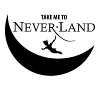 Sticker Take me to Neverland