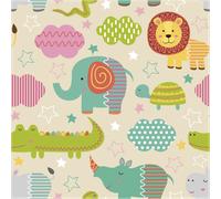 Sticker tapisserie chambre enfant animaux de la forêt