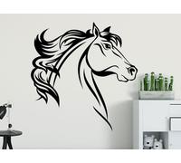 Sticker Tête de Cheval 2 - Nombreuses tailles et couleurs disponibles