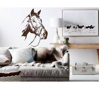 Sticker Tête de Cheval - Nombreuses tailles et couleurs disponibles