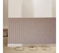 Sticker Tete de Lit, Coussin Mural Tete de Lit - Panneau Mural Decoratif en Feutre, 9MM Coussin Isolation Thermique Autocollant Mural Anti-Collision pour Protection Murales(Brun,120 x 120 cm)