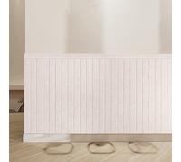 Sticker Tete de Lit, Coussin Mural Tete de Lit - Panneau Mural Decoratif en Feutre, 9MM Coussin Isolation Thermique Autocollant Mural Anti-Collision pour Protection Murales(Beige,120 x 200 cm)