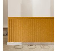 Sticker Tete de Lit, Coussin Mural Tete de Lit - Panneau Mural Decoratif en Feutre, 9MM Coussin Isolation Thermique Autocollant Mural Anti-Collision pour Protection Murales(Jaune,60 x 180 cm)