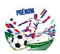 Sticker Tête de Lit Prénom Football. Adhésif Tête de Lit Foot. Autocollant Personnalisable avec Prénom. Décoration Chambre Foot
