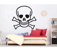 Sticker Tête de mort - Nombreuses tailles et couleurs disponibles