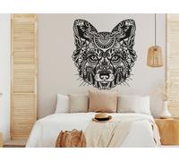 Sticker Tête Renard Mandala - Nombreuses tailles et couleurs disponibles