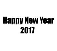 Sticker texte Happy New Year personnalisable