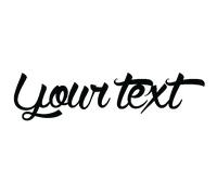 Sticker Texte Personnalisable Calligraphie tendance