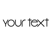Sticker Texte Personnalisé Classique simple