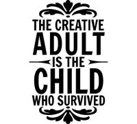 Sticker The creative adult