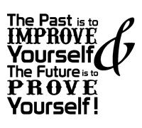 Sticker The past is to improve yourself
