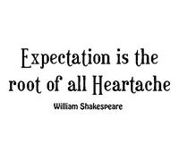 Sticker The root of all Heartache - William Shakespeare