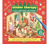Sticker Therapy: Cosy Christmas Creations: Design your own miniature 3D scenes | Over 150 stickers to create the cutest and cosiest festive rooms