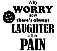 Sticker There's always laughter after pain