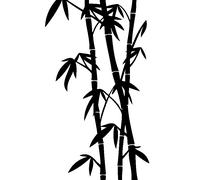 Sticker Tige et feuille de bambou