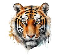STC Autocollant mural Tête de Tigre 50x70