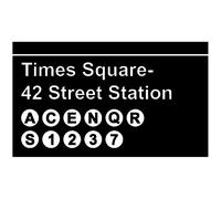 Sticker Times Square - 42 Street Station