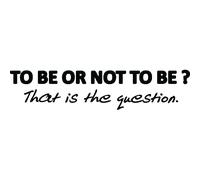Sticker To be or not to be