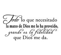 Sticker Todo lo que necesitado la mano de Dios
