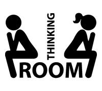 Sticker Toilettes Thinking Room