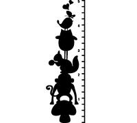 Sticker Toise et animaux de la jungle