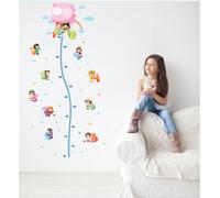 Sticker toise Montgolfière avec petits enfants