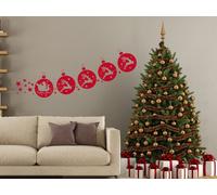 Sticker Traineau de Noël Décoratif - Nombreuses tailles et couleurs disponibles