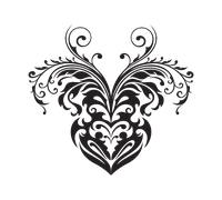 Sticker Tribal Coeur