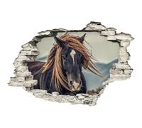 Sticker Trompe l'œil Un cheval de prairie