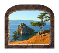 Sticker trompe l'oeil Arbre chaman