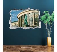 Sticker trompe l'oeil jardin botanique à Bruxelles