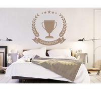 Sticker Trophée de Foot - Nombreuses tailles et couleurs disponibles