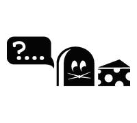 Sticker trou de souris et de fromage